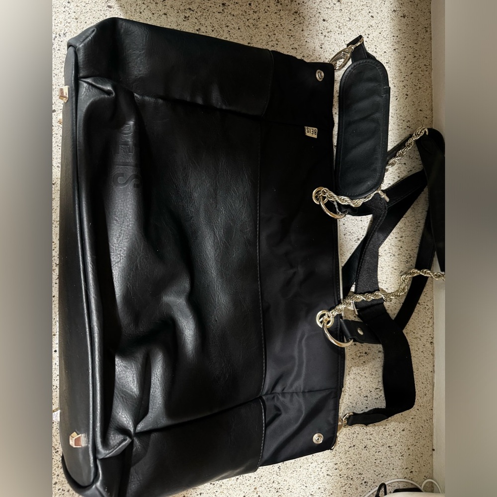 BEIS Diaper Tote with Trolley Sleeve and Chain Strap